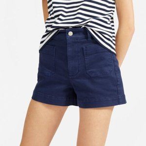 NWT Blue/Navy Everlane Patch Pocket Shorts Size 4